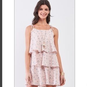 Sugar lips Pink floral vacation Dress